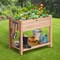 VEVOR Wooden Raised Garden Bed Planter Box 33.9x18.1x30" Flower Vegetable Herb